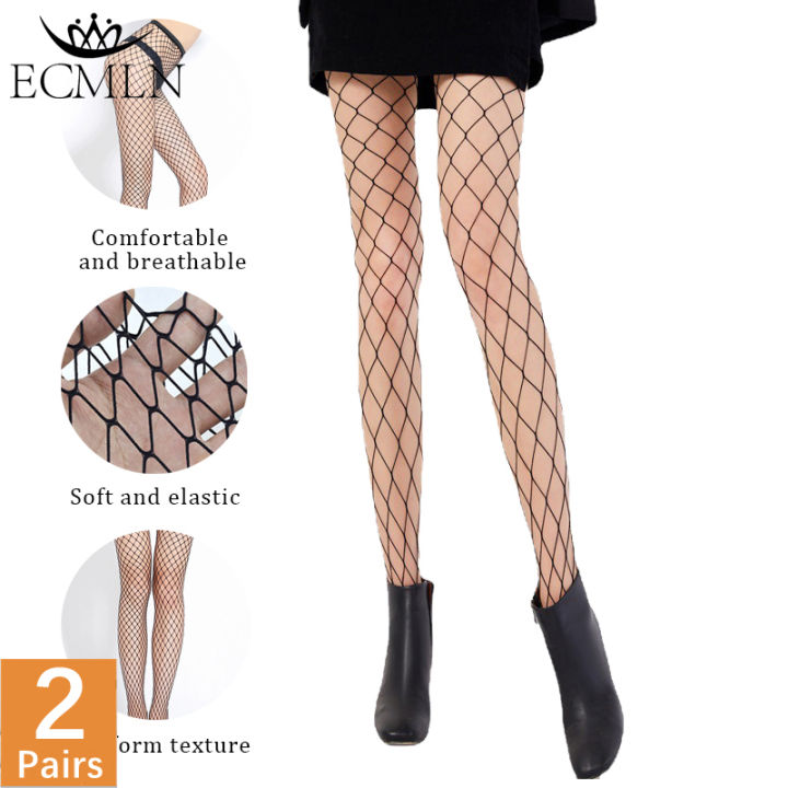 Women Long Sexy Fishnet Stockings Black Pantyhose Mesh Nylon