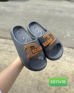 [XỊN] Dép Nam Chất Eva Đúc Siêu Nhẹ Kiểu Chữ D dán 2 Màu Đen Xám Mẫu Mới E611+16⭐