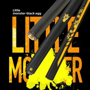 Little Monster Black Egg Black Technology Carbon Fiber Billiard Cue Three-Section Jump Cue Jumping Cue Opening Cue Jumping Integrated 13mm