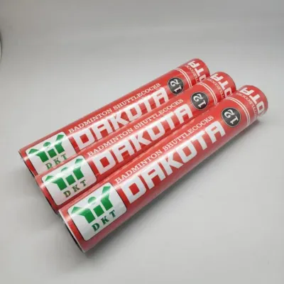 SHUTTLECOCK BADMINTON / KOK BULUTANGKIS DAKOTA MERAH PUTIH NEW LOGO DKT HIJAU