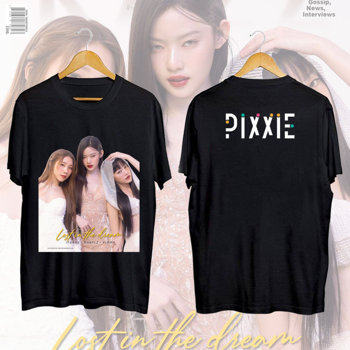 Tpop Pixxie โปสเตอร์แบนด์เกิร์ลแบนด์แขนสั้นแบบสบาย ๆ
