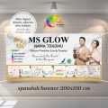 Spanduk, Banner MS Glow Agen, Reseller (Model New). 