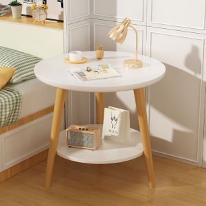 โต๊ะข้าง โต๊ะวางของ โต๊ะมินิมอล กลม  โต๊ะกลมเล็ก โต๊ะกาแฟ โต๊ะมินิมอลไม้ โต๊ะกลมมินิมอล แข็งแรง ของแท้ ส่งจากไทย ALAN DESIGN