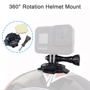 Helmet Bracket Mount 360 Rotation 3M Adhesive For GoPro Xiaomi Yi DJI action kamera mounting
