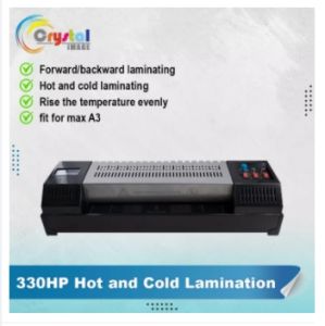 Officom 330HP Laminating Machine: A3 Size Heavy Duty Laminator for PVC Name Tag Plate