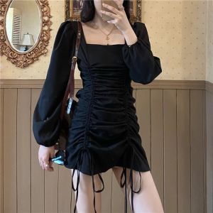 Đầm Body Nhún Rút Dây Tay Bồng Cực Xinh