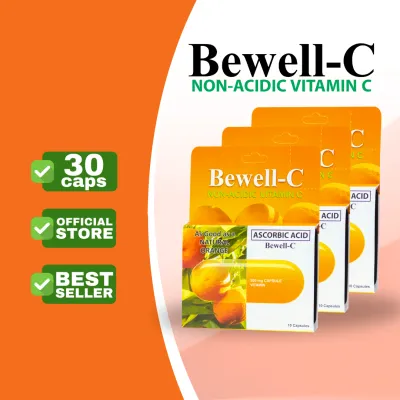 Bewell-C Non- Acidic Vitamin C supplement 500mg Capsules 3Flaps 30 capsules