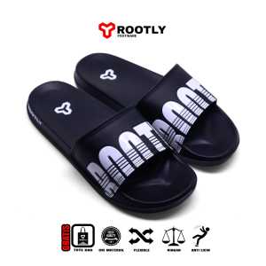 Rootly - Sandal Slide On Pria Front Gold