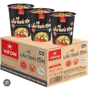 Thùng 24 Ly Mì Lẩu Thái Tôm Vifon 60g - VF16T