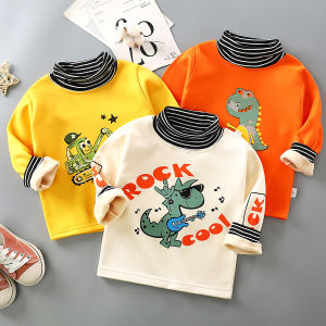 Áo nỉ cổ lọ cho bé áo nỉ lót lông trẻ em hàng quảng châu cao cấp dày dặn không xù khi mặc nhiều AN11