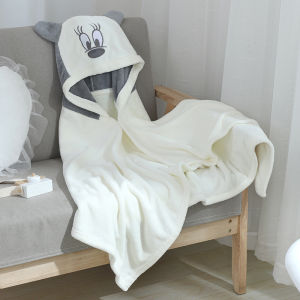 Cute pastel colored bath towels with animal hoodie for toddlers and children good for beach outing
