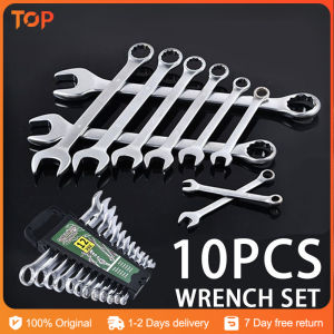 Tool Steel High Hardness 6/10pcs 8-22mm Dual Purpose Combination Allen Wrench Set Spanner Set