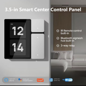 Tuya WiFi 3.5-inch Smart home control panel tuya zigbee wall switches home automation LCD screen IR remote controller
