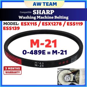 ESX115 /ESX1278 /ESS119 /ESS139 Compatible SHARP WASHING MACHINE BELTING GEARBOX BELTING BELT M21 0-489E O-500E