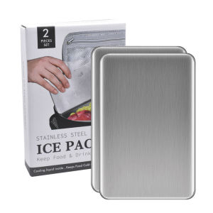 JARUSEAT 304 Stainless Steel Ice Bricks Ice Crystal Box Ice Pack Food Preservation Ice Tray Reusable / Food Preservation / Ice Gel