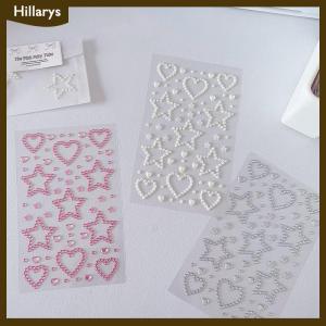 [Hillarys] 3D Star Heart Stickers Kids DIY Decoration Self Adhesive Jewelry Crafts Sparkly Rhinestone Stickers Girls Gifts
