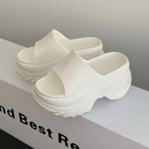 [Free Shipping] 8Cm Height-Increasing Extra-Thick-Soled Sandals For Women Fashionable Summer Outdoor Wear Non-Slip And Odor-Resistant EVA Flip-Flops