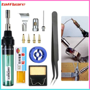COD Cepat Taffware Solder Tanpa listrik 1set Gas Butane Portable Iron Pen Portable Iron Multifungsi 80W- MT-100