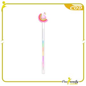 ONE-A44 Pulpen Gel 0.5mm Karakter Angsa Tinta Rainbow Pena Pelangi Lucu / Alat Tulis Sekolah Drawing Pen Warna Warni Import