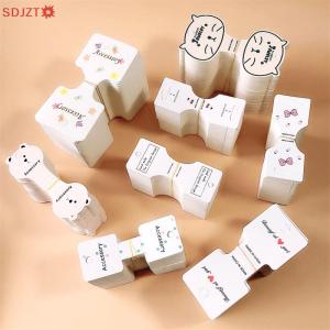 🚚【Local Express Delivery】🚚 50PCS White Folding paperboard adult childrens hair clip paperboard hair rope card hair ornament headdress packaging material