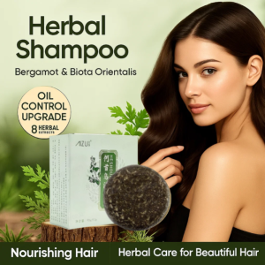 Platycladus Orientalis Leaf Shampoo Soap Natural Herbal Polygonum Multiflorum Shampoo Soap Nourishes Hair Roots Black Hair Soap Wormwood Soap Shampoo Soap侧柏叶多种植物成分手工艾草洗发皂