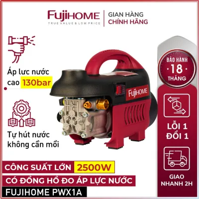 Máy Xịt Rửa Xe cao áp chống giật FUJIHOME máy phun xịt rửa điều chỉnh bơm tăng áp lực nước chống giật tưới c pressure washer