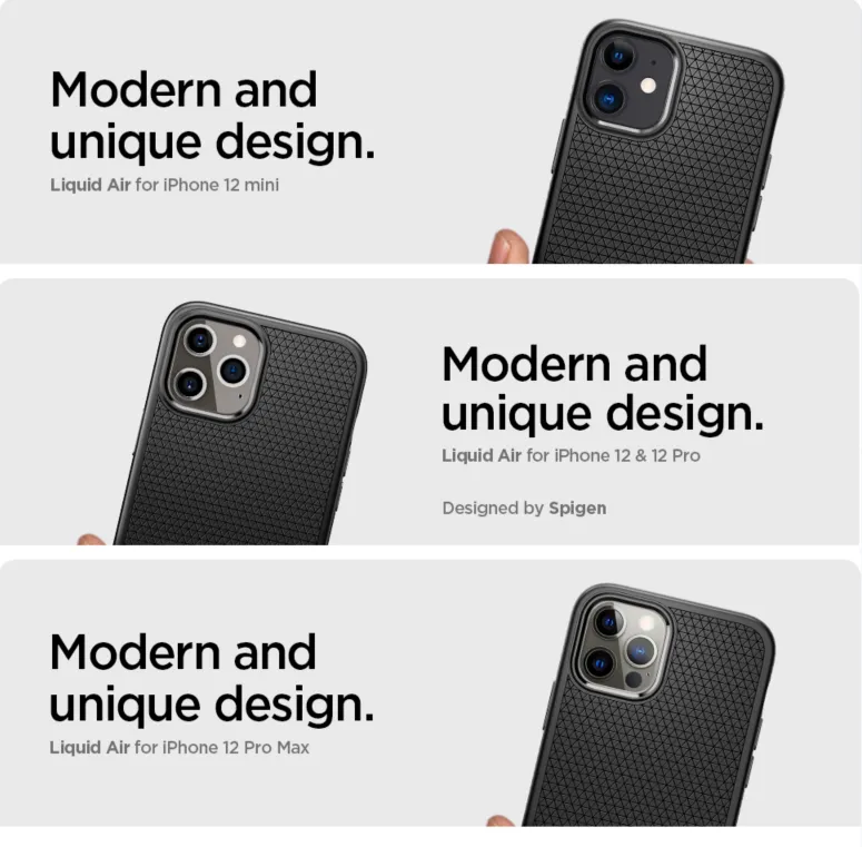 SPIGEN Case for [Liquid Air] iPhone 12 12 Pro 12 Pro Max 12