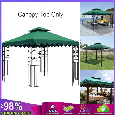 【Big Sale】3*3m Gazebo Tent Top Outdoor UV Protection Sunscreen Tent Top Can Be Used For Garden Patio Patio Wedding Outdoor Events