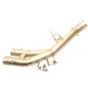 Thích Hợp Cho Yamaha R1 Ống xả xe máy đoạn giữa bằng thép không gỉ độ chế đầu ra bên ống xả kép YAMAHA R1 MT10