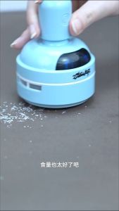 Cute Mini Desktop Vacuum Cleaner Perfect for Eraser Shavings & Desk Crumbs USB Rechargeable