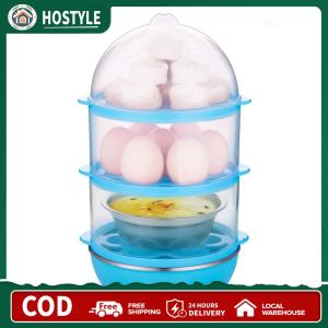 【Free Shipping】Compact Electric Egg Steamer with Multi-Function 3-Layer Design and Rapid Heating Technology