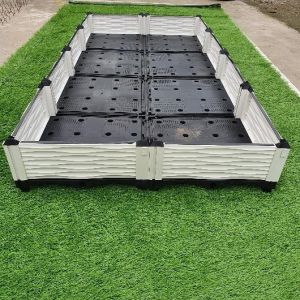Chậu ghép thông minh HDPE/PP 200x100x23cm: Thẩm mỹ bền bỉ dễ lắp đặt phù hợp mọi cây trồng đô thị