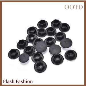 [Falsh F] 20PCS Black Hex Socket Allen Bolt Screw Nut Hexagon Head Cover Cap Protector