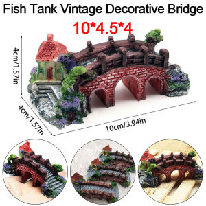 Aquarium Mountain Rock View Cave Tree Bridge Fish Tank Ornament Rockery Decor