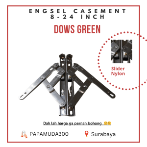 DOWS GREEN Engsel Jendela Jungkit Engsel Casement 8-24 inch