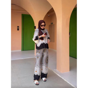 PRODUK TERBAIK !!! ONE SET BAJU SETELAN V BAHAN JATUH RAYON PREMIUM ADEM & NYAMAN