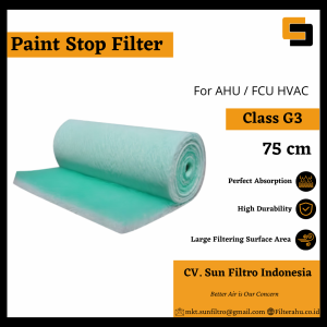 Paint Stop Filter Spray Booth Fiber Glass 75cm X 20m x 50mm