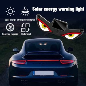 DEER Blinking Moving Eyes Solar Demon Eye Light Suction Cup Mount Suction Cup  Installation Car Ambient Light Cool Design Flashing Anti-Rear-End Light Car Roof Decoration