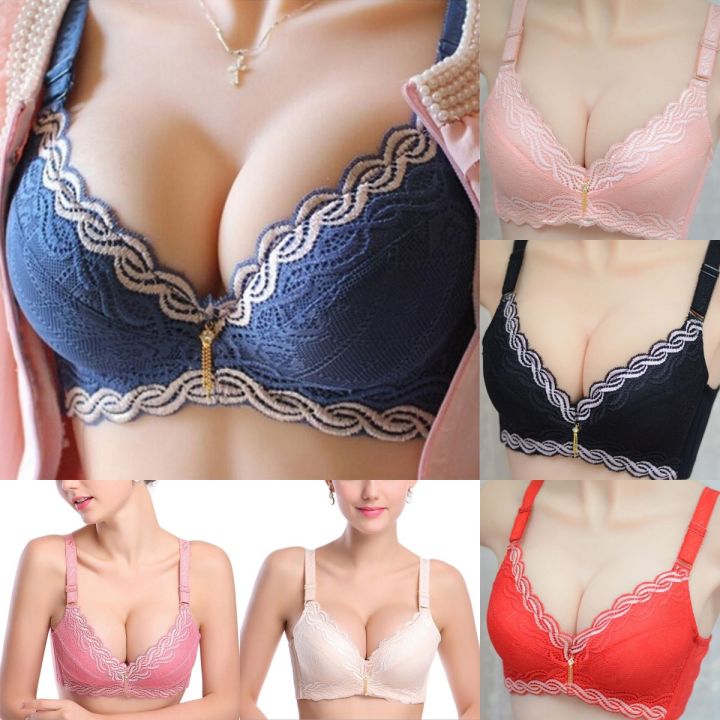 Sports Bras For Women High Impact Underwear Small Chest Push Up No Steel  Ring Lace Bra