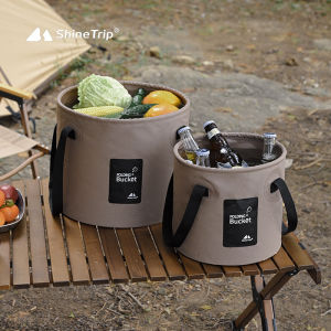 ถังน้ำพับได้ มีหูหิ้วจับ พกพาสะดวก ใช้ได้อเนกประสงค์  [Prachinburi Outdoor]