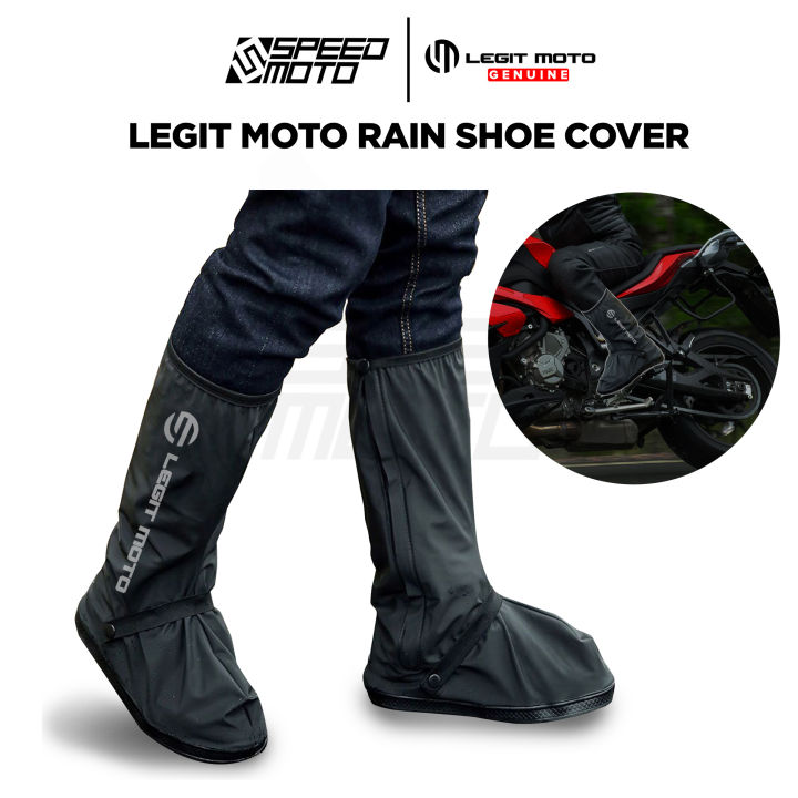 LEGITMOTO RAIN SHOE COVER REFLECTIVE GARTERIZE MOTORCYCLE RAIN BOOT COVER UNISEX WATER REPELLANT RAINWEAR SPEEDMOTO Lazada PH