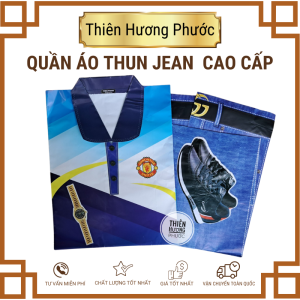 Bộ sơ mi sọc tay dài ngắn thun quần jean cao cấp cúng đám giỗ