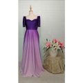 MODERN FILIPINIANA OMBRE DRESS. 
