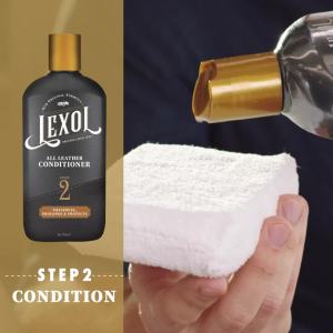 Lexol Leather Care Kit Conditioner and Cleaner Use on Car Leather Furniture Shoes Bags and Accessories Trusted Leather Care Since 1933 Quick & Easy 2-Step Regimen 16.9 oz Bottles Plus 2 SpongesBlack