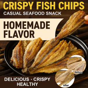 Crispy Deep-Sea Yellow Croaker Instant Minnows Seafood Snacks Instant Seafood Dried Fish Spicy Original Fish Crunchy Fried Sea Yellowfish Snack 香辣脆小黄鱼