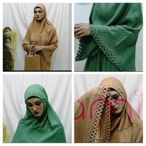 Mukena dewasa detail laser bahan Hyget premium lamia Original |COD|Terlaris