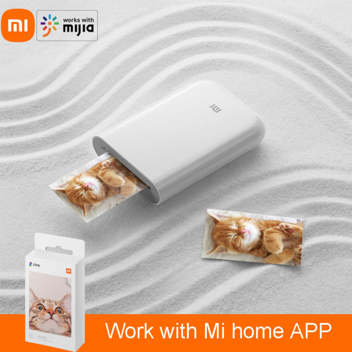 Xiaomi Mijia Mini Portable Printer Pocket Photo AR Video ZINK Thermal ...