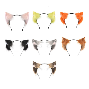 Animal Ear Hair Accessory Costume Party Headwear Lightweight Fabric Practical Structure Cosplay Headbands