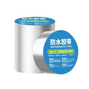 Aluminium Foil Butyl Rubber Waterproof Tape / Lakban aluminium Anti Bocor Uk Lebar 10cm x Panjang 5m