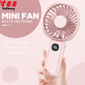 Y·S·S YaSheng Mini Fan Portable Fan 6000mAh USB Rechargeable Digital-display Multi-gear Speed Handheld Hanging neck style with Battery